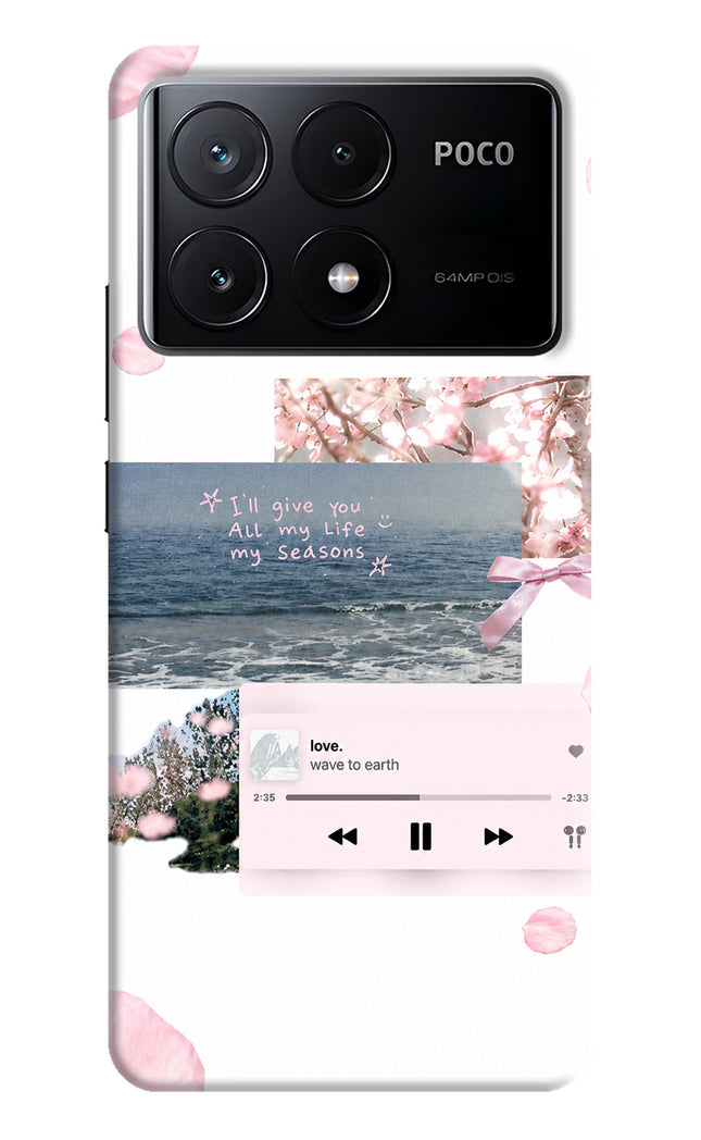 Wave to earth Poco X6 Pro Hard Case Back Cover by Casekaro