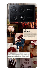 Zodiac Aries Poco X6 Pro Hard Case Back Cover by Casekaro