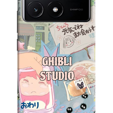 Studio Ghibli Poco X6 Pro Hard Case Back Cover by Casekaro