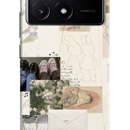 Soft Aesthetic Poco X6 Pro Hard Case Back Cover by Casekaro