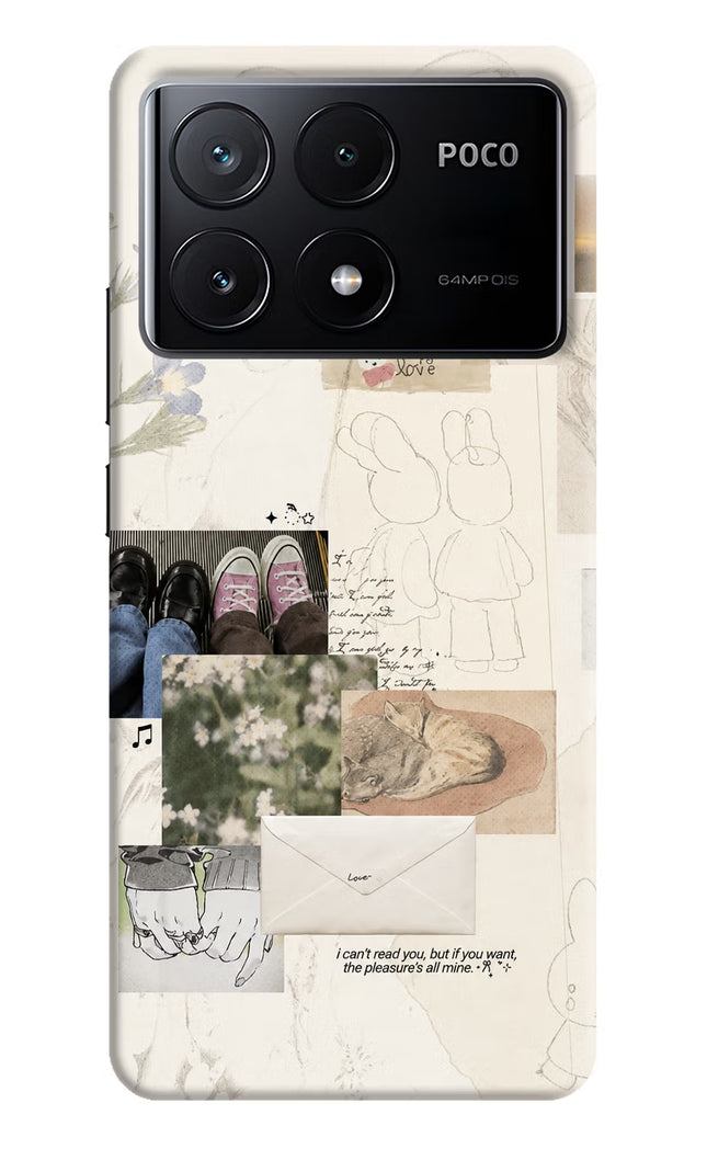 Soft Aesthetic Poco X6 Pro Hard Case Back Cover by Casekaro