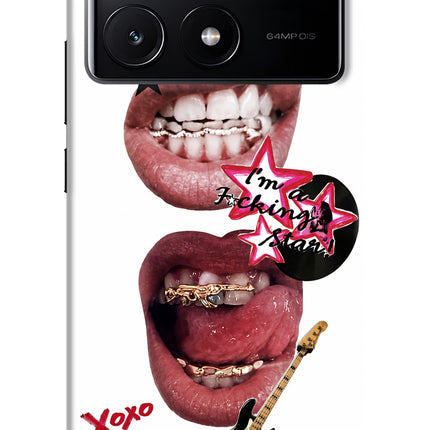 Rockstar Poco X6 Pro Hard Case Back Cover by Casekaro