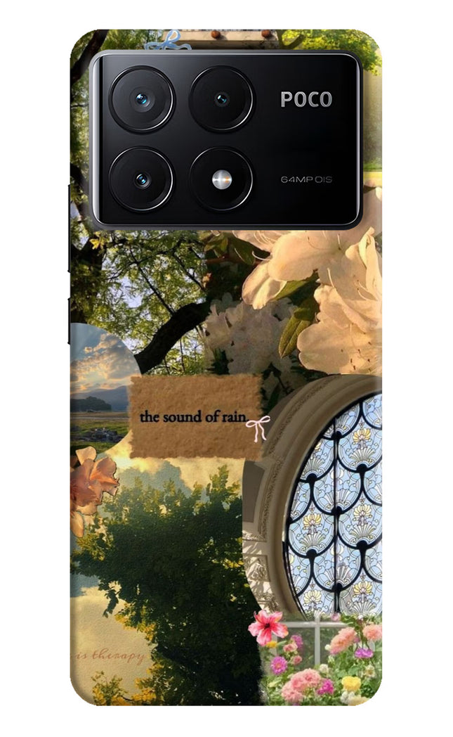 Rain Poco X6 Pro Hard Case Back Cover by Casekaro