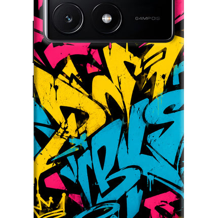 Graffiti Vibe Poco X6 Pro Hard Case Back Cover by Casekaro