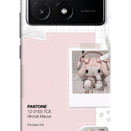 Pantone Asthetic Poco X6 Pro Hard Case Back Cover by Casekaro
