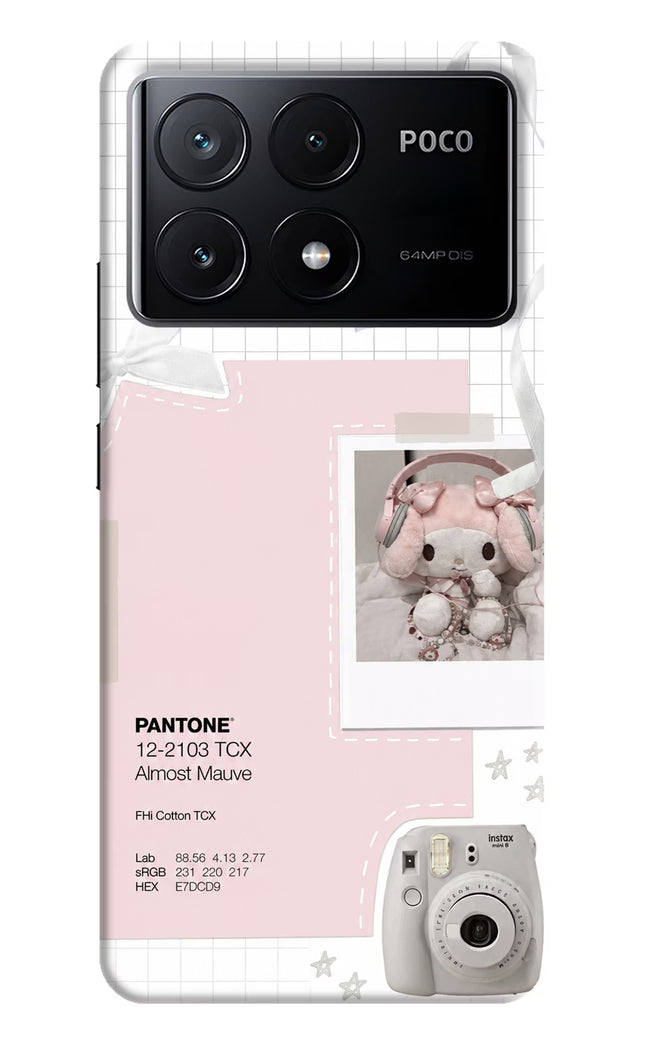 Pantone Asthetic Poco X6 Pro Hard Case Back Cover by Casekaro