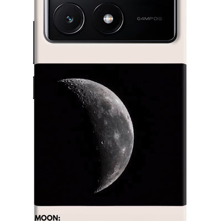 Moon Phase Poco X6 Pro Hard Case Back Cover by Casekaro
