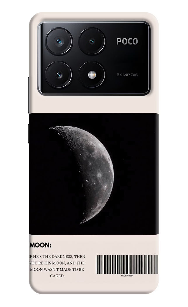 Moon Phase Poco X6 Pro Hard Case Back Cover by Casekaro