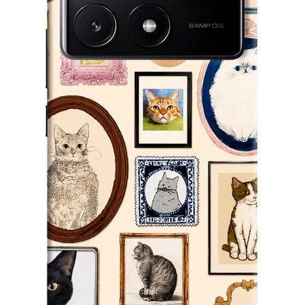 Mirror Cats Poco X6 Pro Hard Case Back Cover by Casekaro