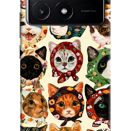 Cool Cat Poco X6 Pro Hard Case Back Cover by Casekaro