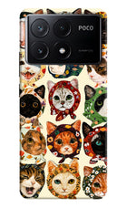 Cool Cat Poco X6 Pro Hard Case Back Cover by Casekaro