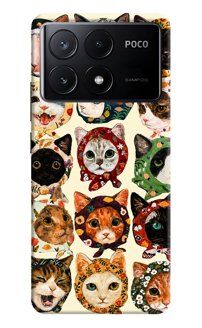 Cool Cat Poco X6 Pro Hard Case Back Cover by Casekaro