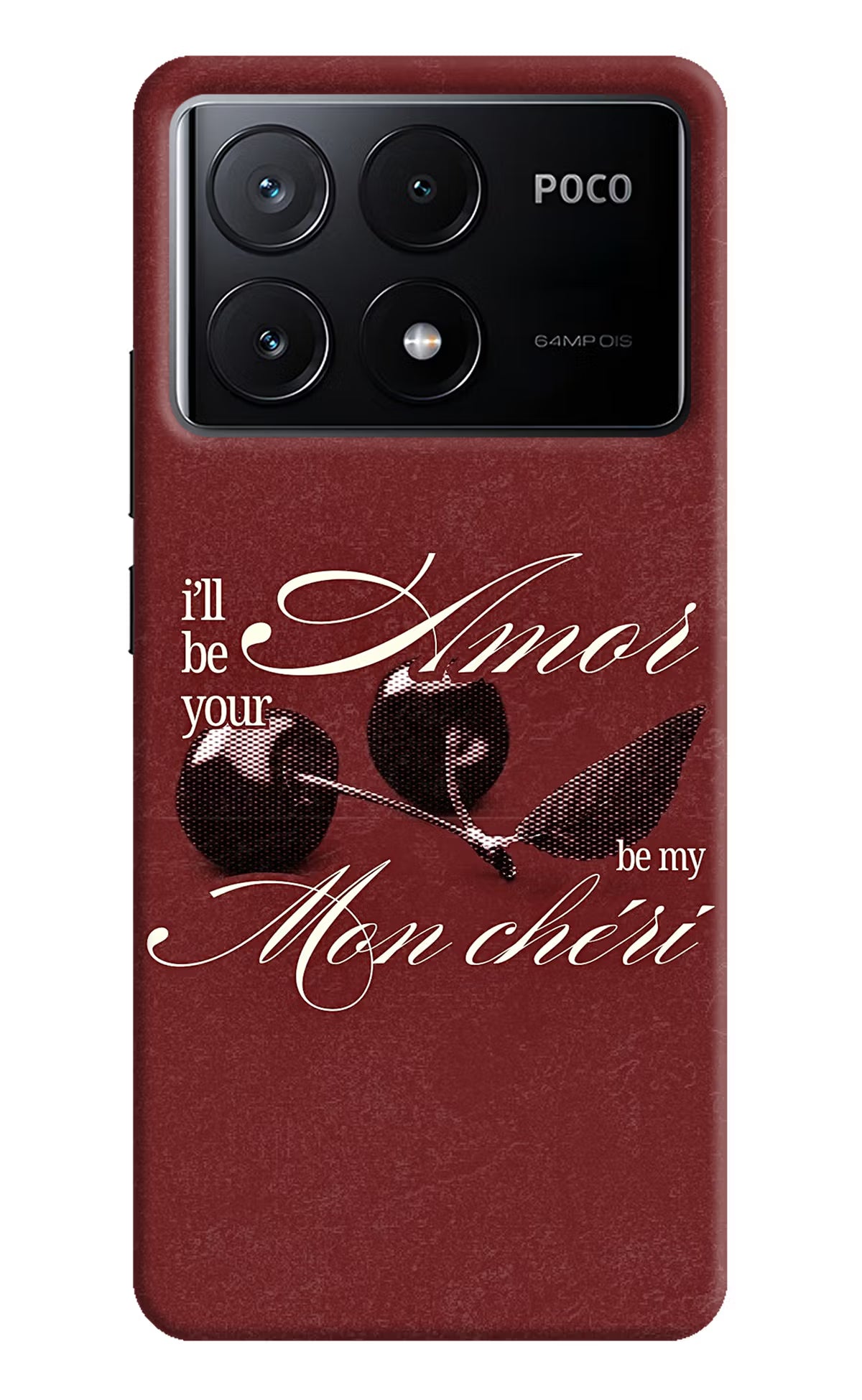 Velvet Cherry Poco X6 Pro Back Cover