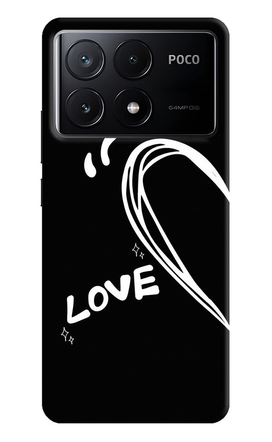 Love Line Poco X6 Pro Hard Case Back Cover by Casekaro