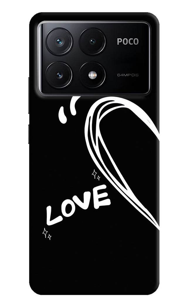 Love Line Poco X6 Pro Hard Case Back Cover by Casekaro