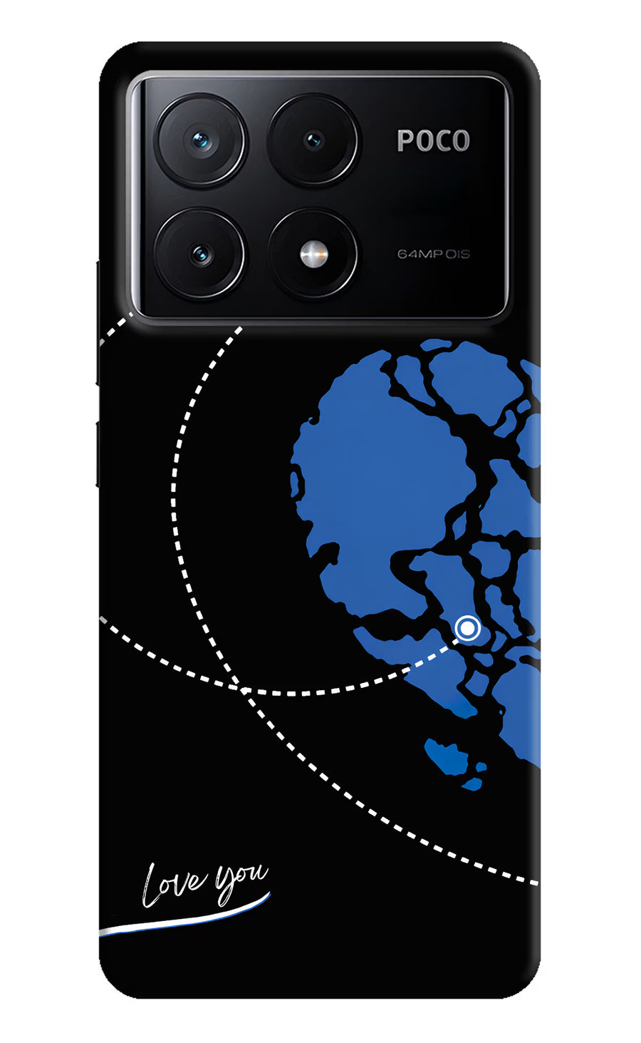 Love Orbit Poco X6 Pro Back Cover, Hard case