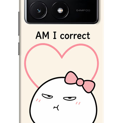 Always Right Poco X6 Pro Hard Case Back Cover by Casekaro