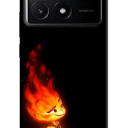 Ember Flame Poco X6 Pro Hard Case Back Cover by Casekaro