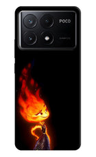 Ember Flame Poco X6 Pro Hard Case Back Cover by Casekaro