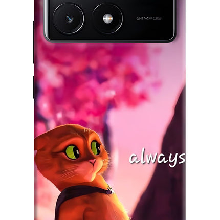 Always Cat Poco X6 Pro Hard Case Back Cover by Casekaro