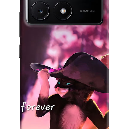 Forever Cat Poco X6 Pro Hard Case Back Cover by Casekaro