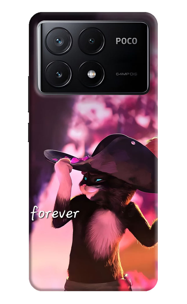 Forever Cat Poco X6 Pro Hard Case Back Cover by Casekaro