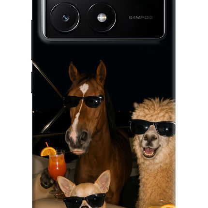 Party Squad Poco X6 Pro Hard Case Back Cover by Casekaro