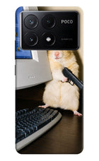 Hacker Hamster Poco X6 Pro Hard Case Back Cover by Casekaro
