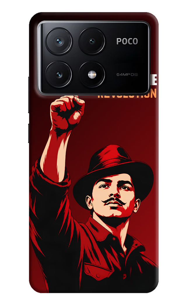 Bhagat Singh Revolution Poco X6 Pro Back Cover