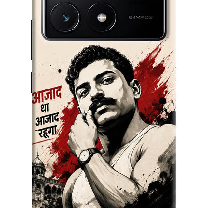 Chandrashekhar Azad Fearless Poco X6 Pro Hard Case Back Cover by Casekaro
