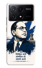 Dr. Ambedkar Visionary Poco X6 Pro Hard Case Back Cover by Casekaro