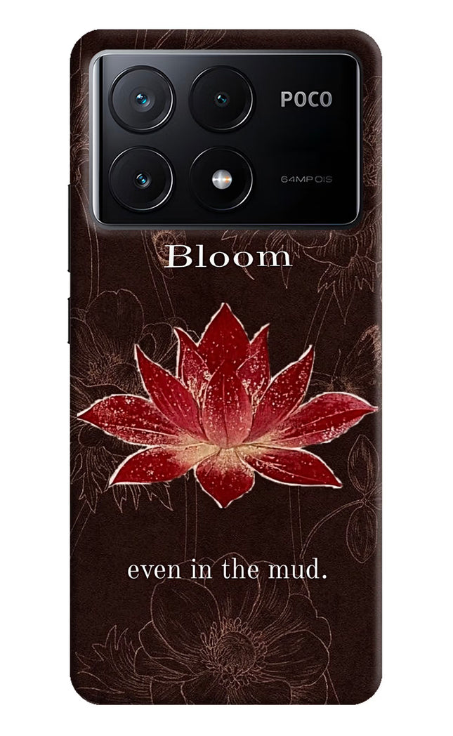 Bloom Poco X6 Pro Hard Case Back Cover by Casekaro