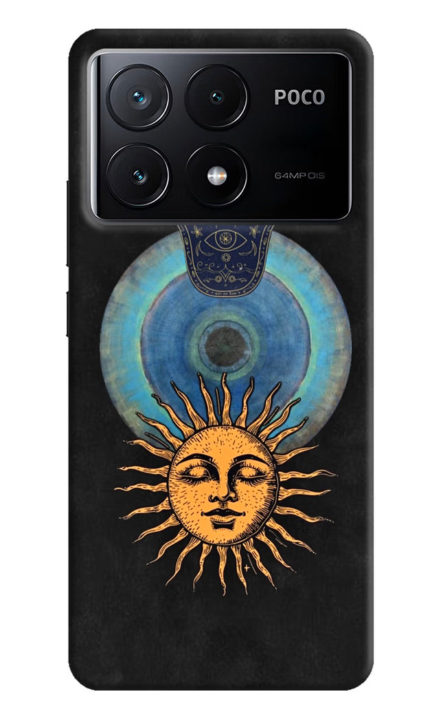Divine Sun Poco X6 Pro Hard Case Back Cover by Casekaro