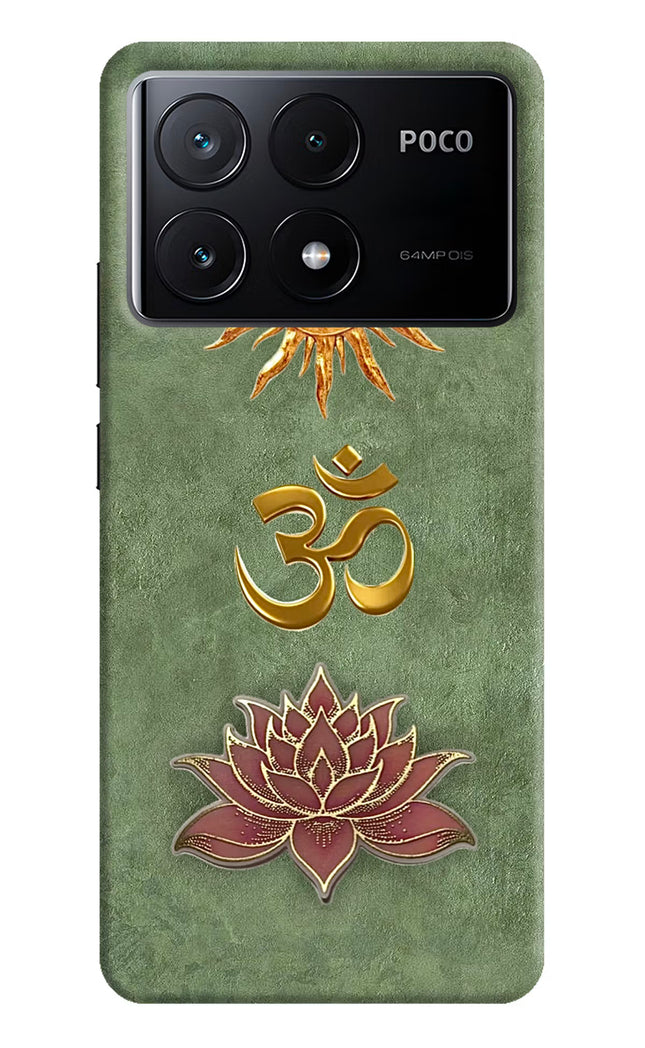 Om & Lotus Poco X6 Pro Back Cover