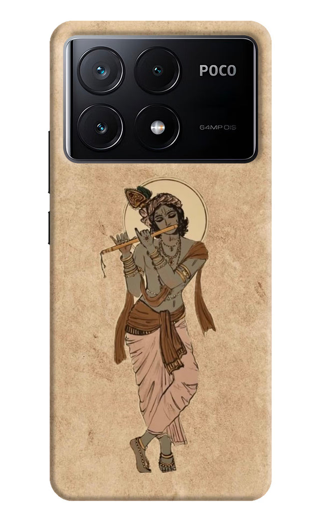 Krishna Poco X6 Pro Hard Case Back Cover by Casekaro
