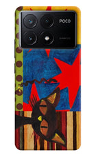 Pop Cat Poco X6 Pro Hard Case Back Cover by Casekaro