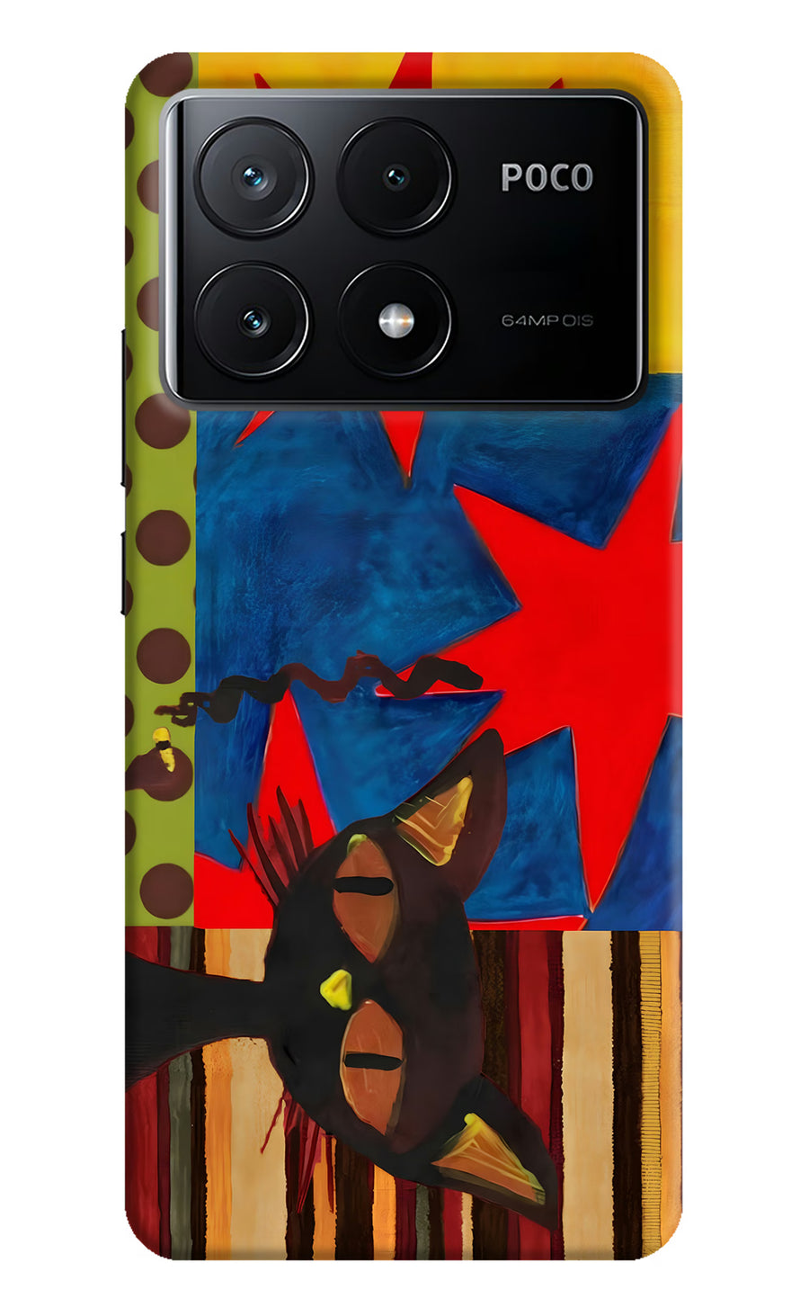 Pop Cat Poco X6 Pro Back Cover, Hard case