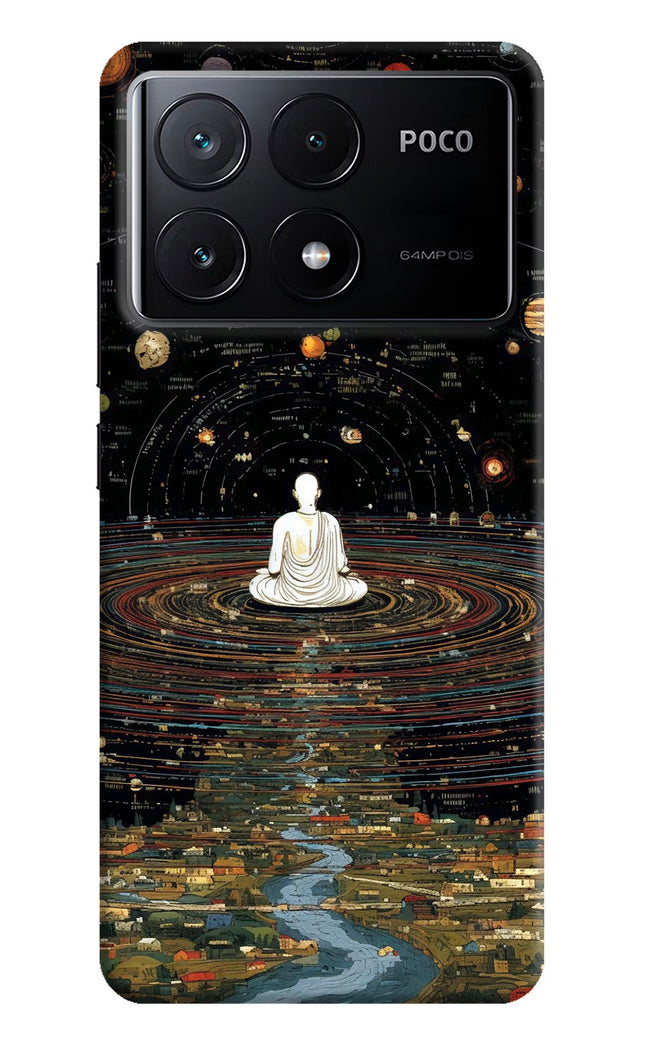 Space Monk Poco X6 Pro Hard Case Back Cover by Casekaro