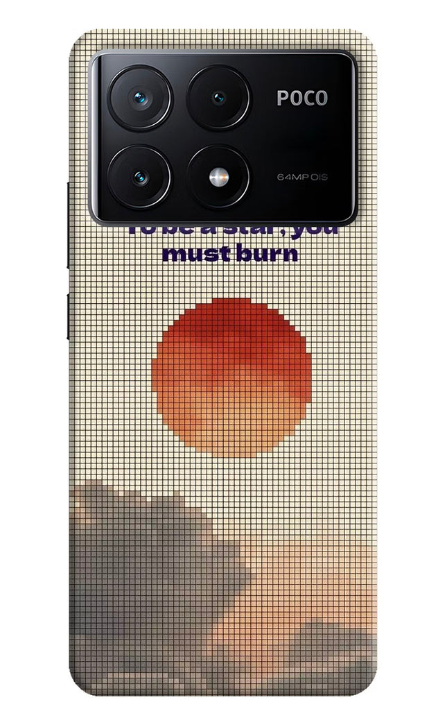 Pixel Sun Poco X6 Pro Hard Case Back Cover by Casekaro