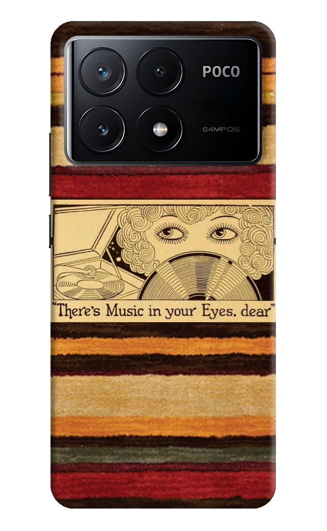 Vinyl Stripes Poco X6 Pro Hard Case Back Cover by Casekaro