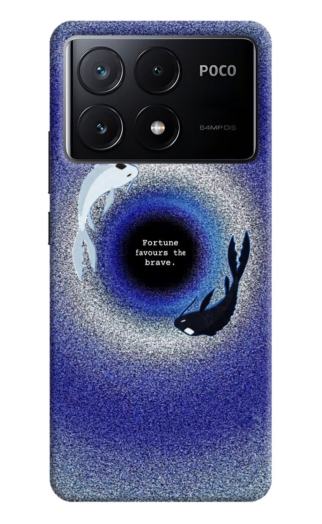 Dark Koi Poco X6 Pro Hard Case Back Cover by Casekaro