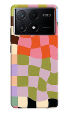 Wavy Grid Poco X6 Pro Hard Case Back Cover by Casekaro