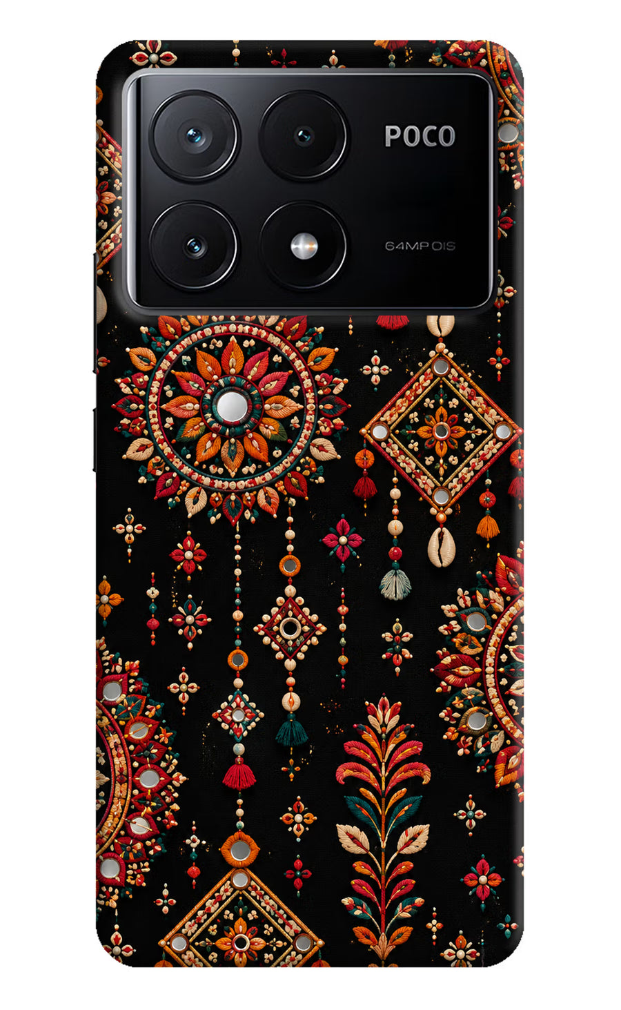 Boho Noir Poco X6 Pro Back Cover, Hard case