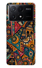 Folk Print Poco X6 Pro Hard Case Back Cover by Casekaro