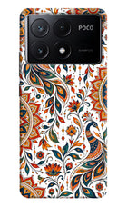 White Mayura Poco X6 Pro Hard Case Back Cover by Casekaro