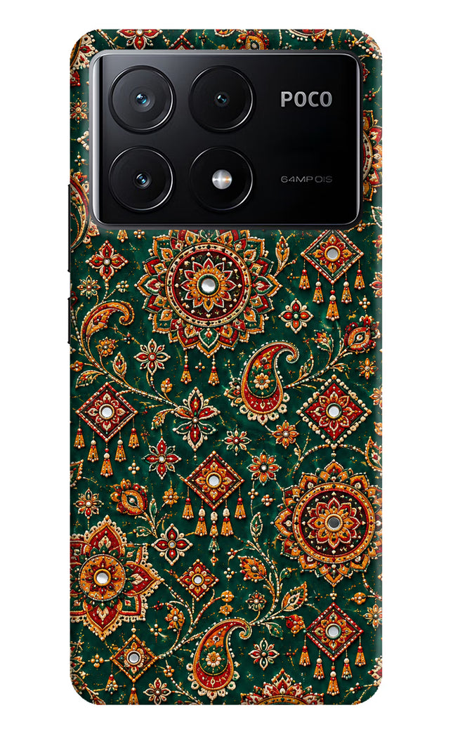 Green Pataka Poco X6 Pro Hard Case Back Cover by Casekaro