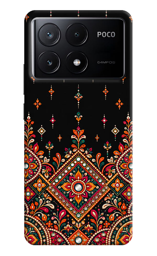 Noir Mehfil Poco X6 Pro Hard Case Back Cover by Casekaro