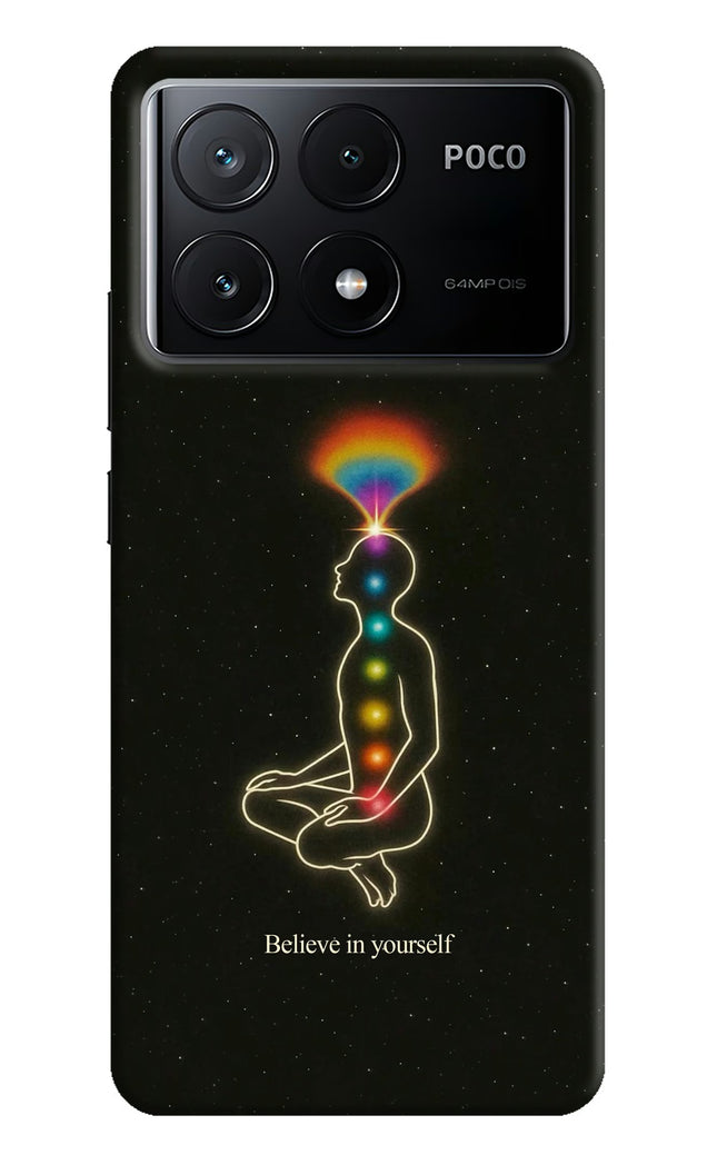 Believe in yourself Poco X6 Pro Hard Case Back Cover by Casekaro