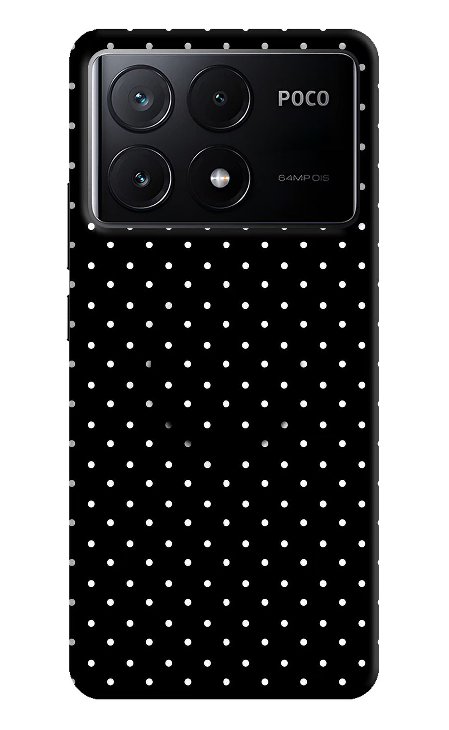 White Dots Poco X6 Pro Pop Case, Hard case
