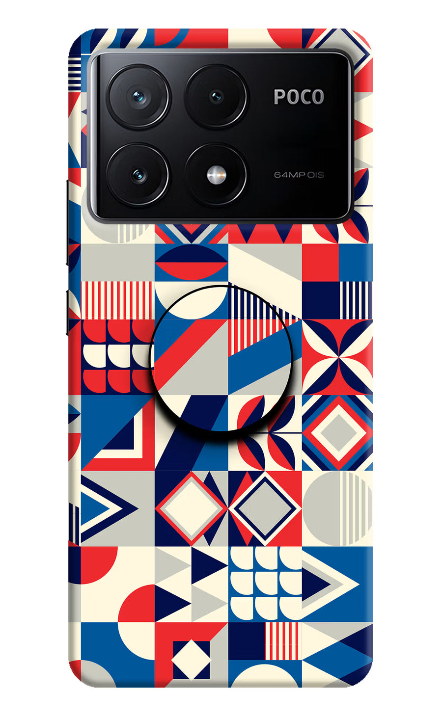 Colorful Pattern Poco X6 Pro Pop Case, Hard case